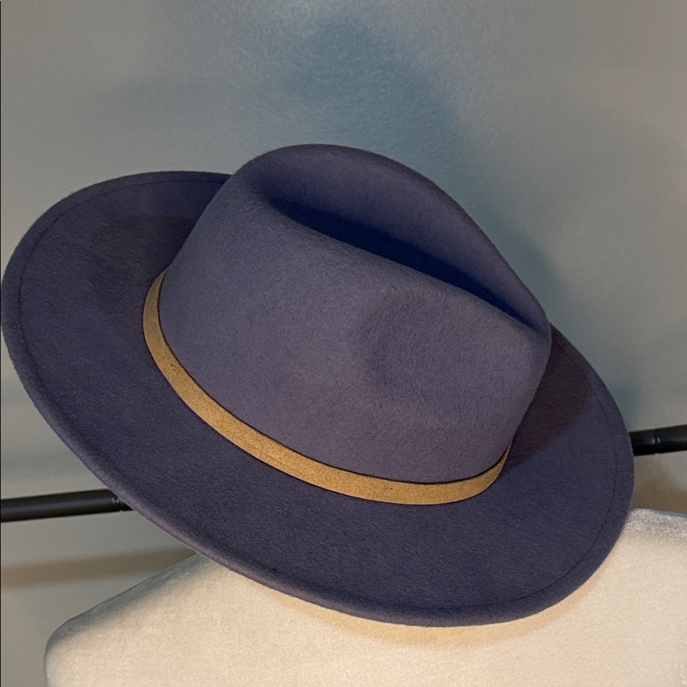 Wyeth by Todd Magill Blue and Tan Fedora - Picture 3 of 7